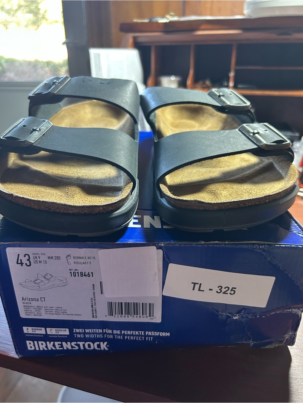 Birkenstock Arizona Black Two-Strap Men's Sandals